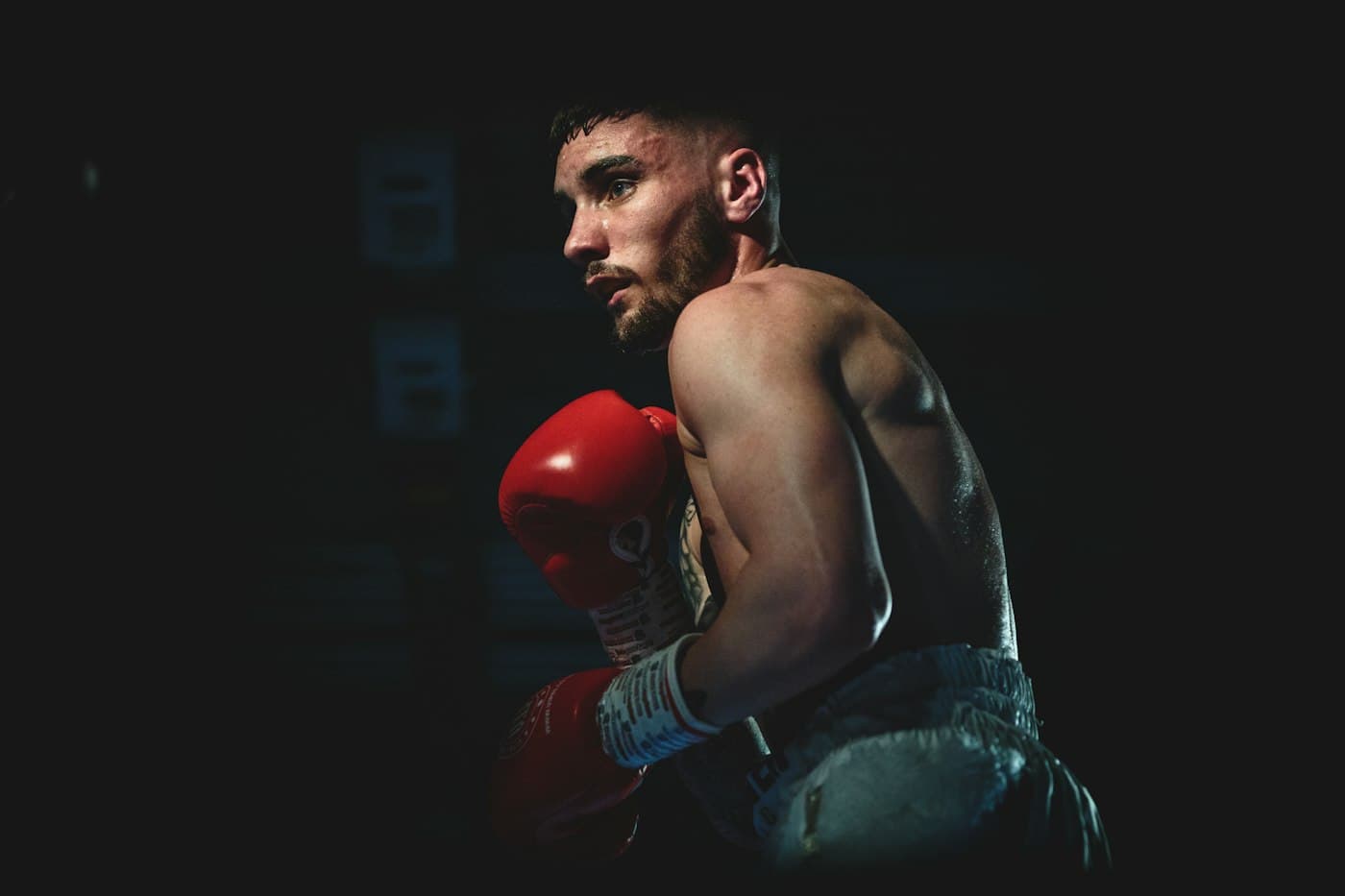Boxeador entrenando en TEAM BLACK